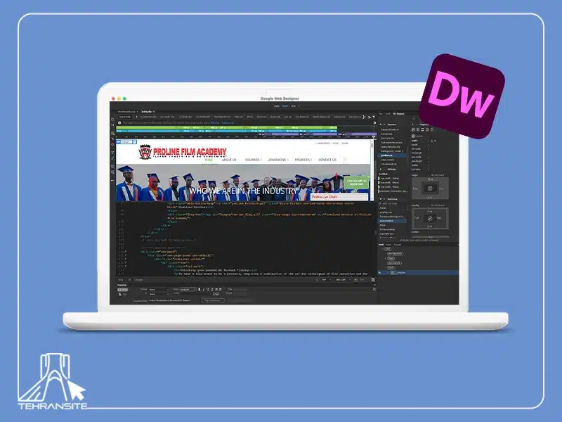 نرم افزار Adobe Dreamweaver